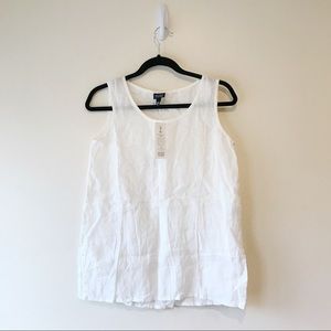 Eileen Fisher Handkerchief Linen Tank NWOT